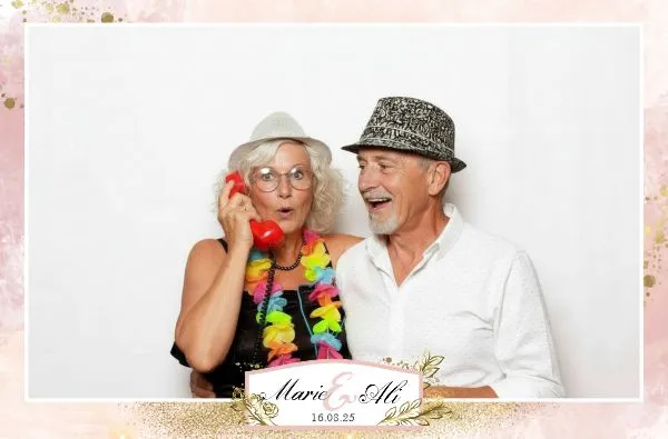Vous aimez ce modèle ? Template impression photobooth blush rose